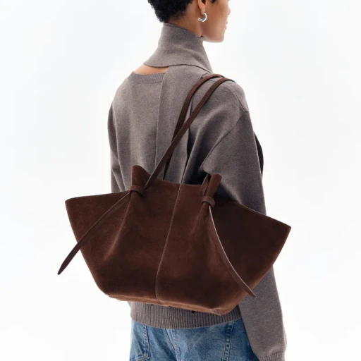 Large Mochi - Chocolate Suede