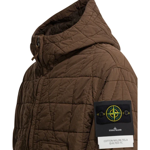 Stone Island Logo Patch Quilted Jacket