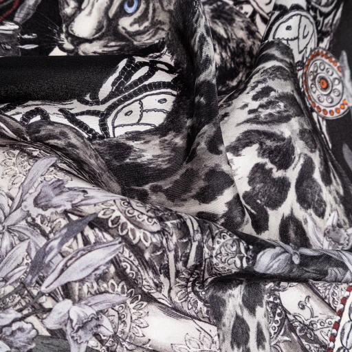 Etro Placed Leopard Printed Pocket Square
