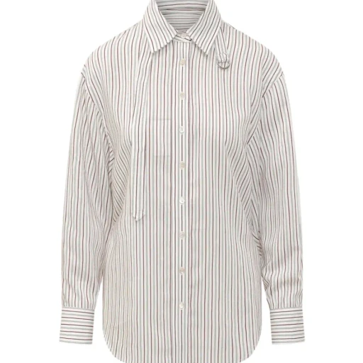 Striped-Pattern Shirt