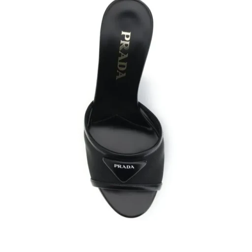Prada Logo Detailed Heeled Sandals