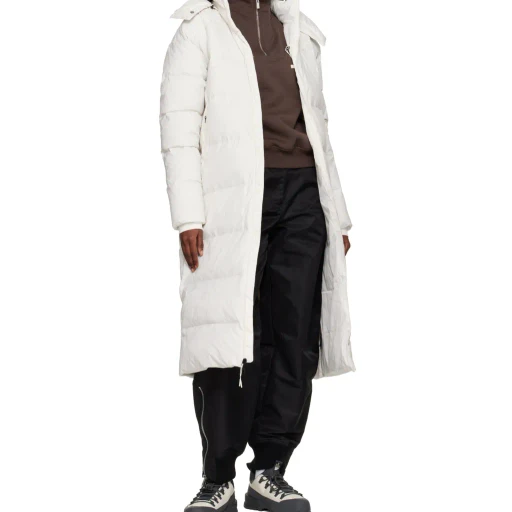 Long Hooded Down Jacket