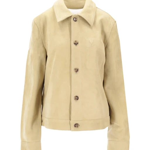 Long-Sleeved Leather Jacket