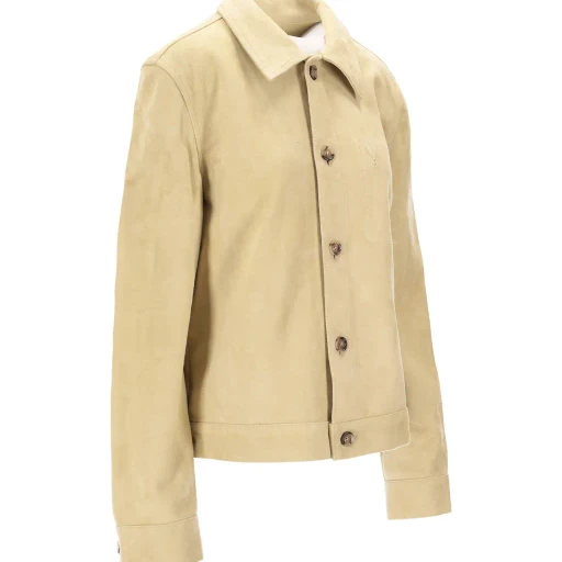Long-Sleeved Leather Jacket