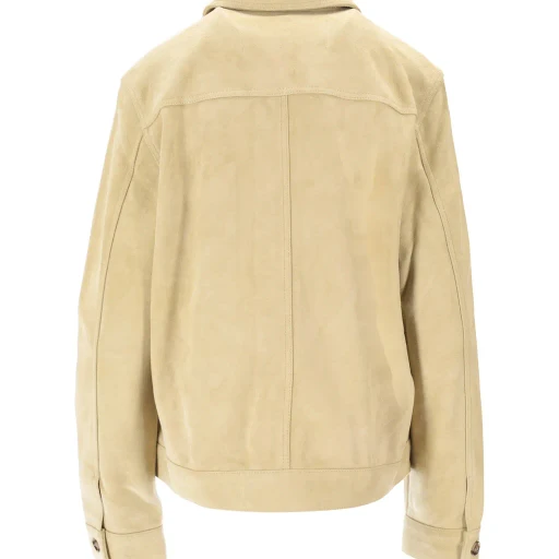 Long-Sleeved Leather Jacket