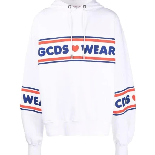 Gcds Logo Tape Printed Hoodie