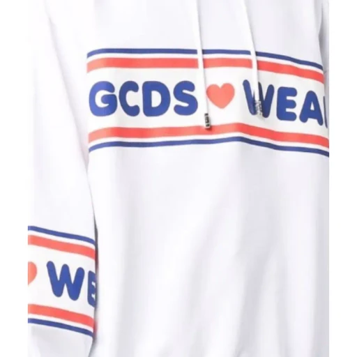 Gcds Logo Tape Printed Hoodie
