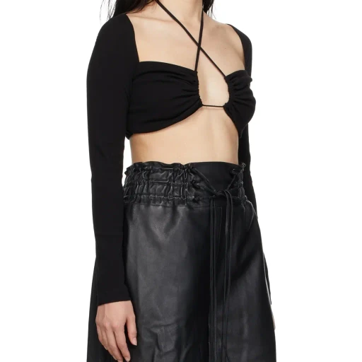 Black Long-Sleeved Blouse