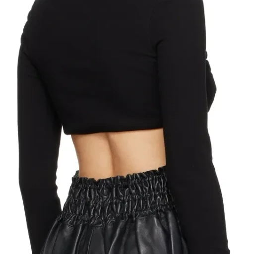 Black Long-Sleeved Blouse