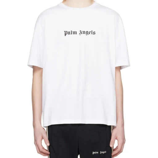 Palm Angels Logo Printed Crewneck T-Shirt