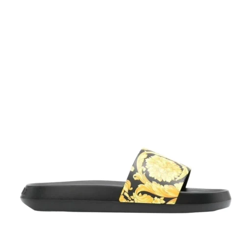 Versace Baroque Printed Slip-On Slides