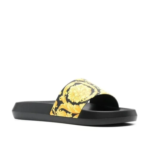Versace Baroque Printed Slip-On Slides