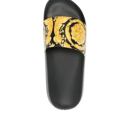 Versace Baroque Printed Slip-On Slides