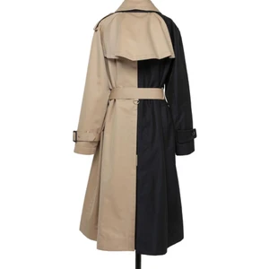 Sacai Two-Toned Double Breasted Belted Trench Coat