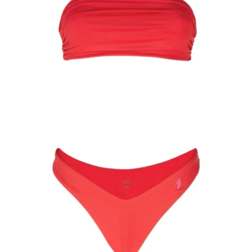 The Attico Logo Printed Two-Piece Swimsuit