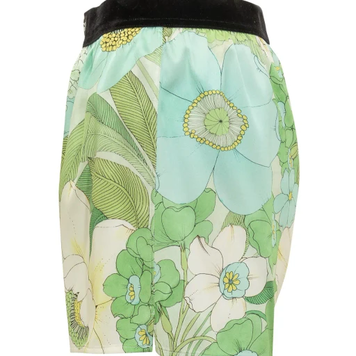 Logo-Waistband Floral-Print Shorts