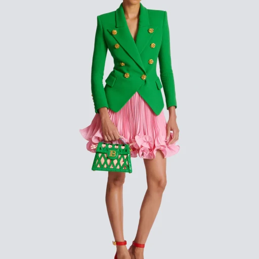 Balmain Ruffle Hem Mini Skirt