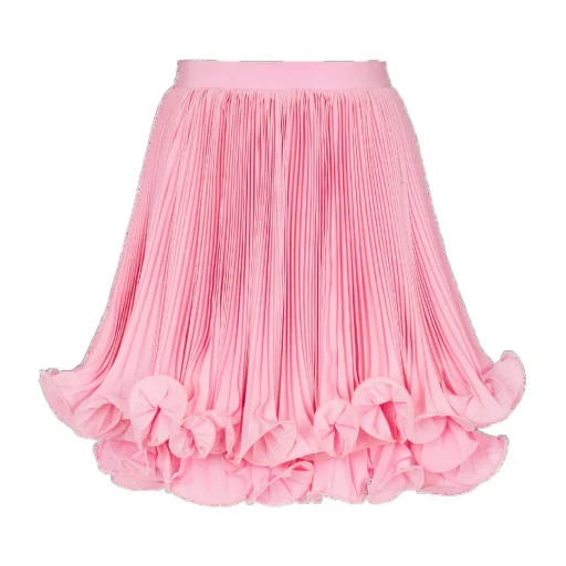 Balmain Ruffle Hem Mini Skirt