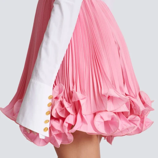 Balmain Ruffle Hem Mini Skirt