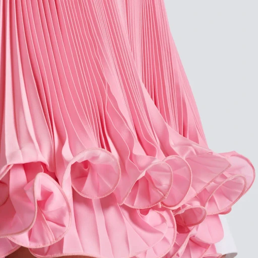 Balmain Ruffle Hem Mini Skirt