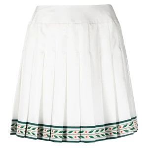 Casablanca Laurel Satin Tennis Skirt