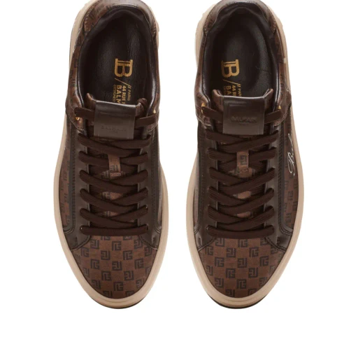 Balmain Low Top Monogrammed Sneakers