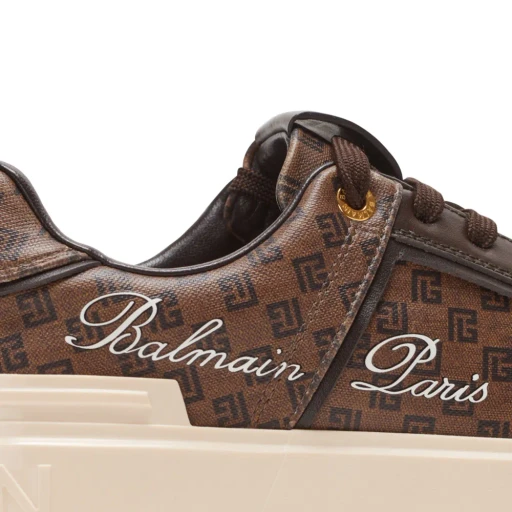 Balmain Low Top Monogrammed Sneakers