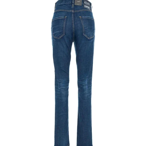 Dsquared2 Logo Patch Straight Leg Jeans