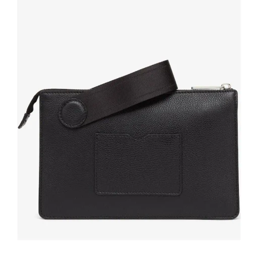 Black Leather Pochette