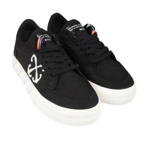 Arrows-Embroidered Lace-Up Sneakers