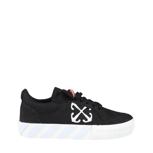 Arrows-Embroidered Lace-Up Sneakers