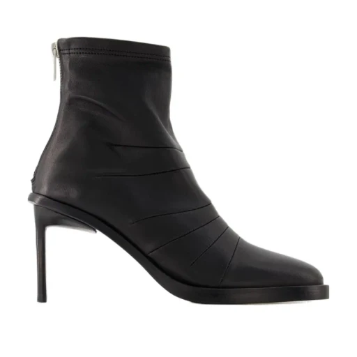 Stilet-Heeled Short Boots