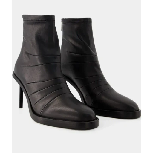 Stilet-Heeled Short Boots