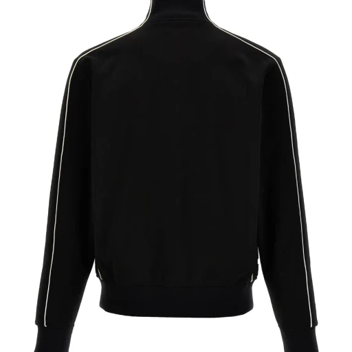 Zipper Sweater With Vertical Collar