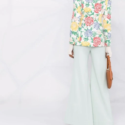 Floral-Print Single-Breasted Blazer