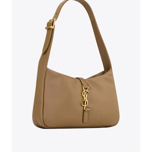 Saint Laurent Le 5 à 7 Logo Plaque Hobo Bag