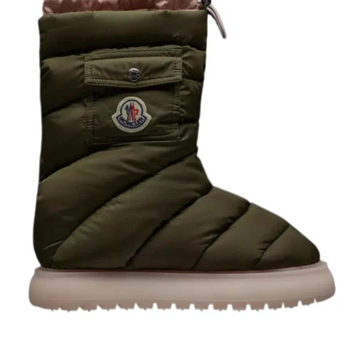 Moncler Logo Patch Puffer Boots