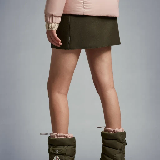 Moncler Logo Patch Puffer Boots