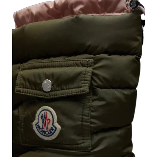 Moncler Logo Patch Puffer Boots