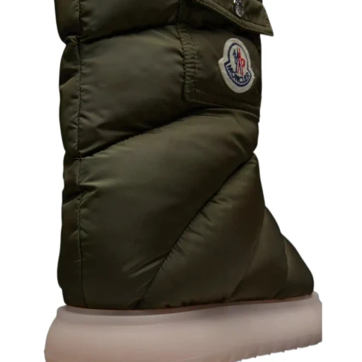 Moncler Logo Patch Puffer Boots