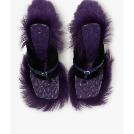 Step Post Leather Sandals