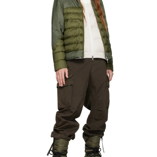 Moncler Panelled Zip-Up Puffer Jacket