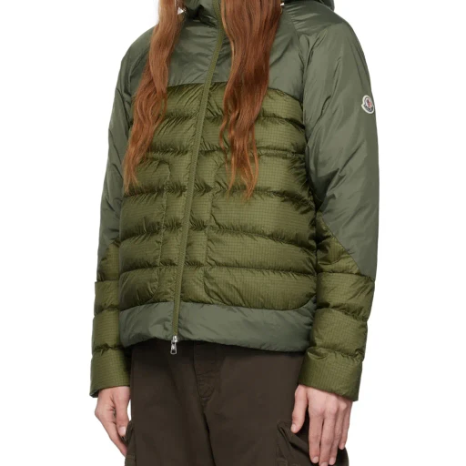 Moncler Panelled Zip-Up Puffer Jacket