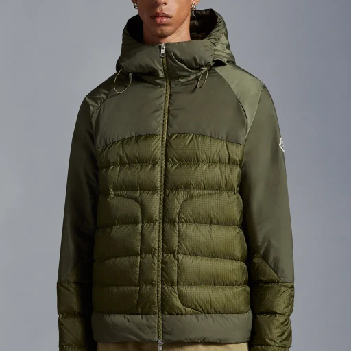 Moncler Panelled Zip-Up Puffer Jacket