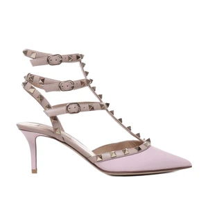 Rockstud Caged 65Mm Patent Pumps