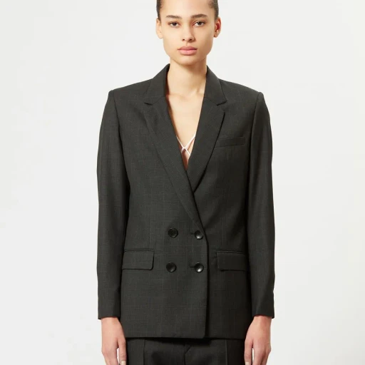 Isabel Marant Checked Double Breasted Blazer