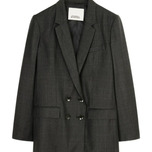 Isabel Marant Checked Double Breasted Blazer
