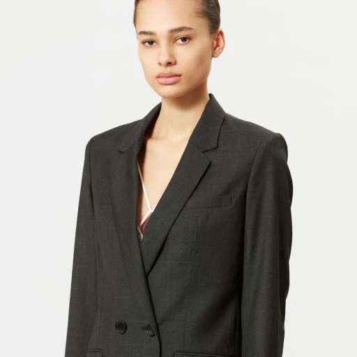 Isabel Marant Checked Double Breasted Blazer