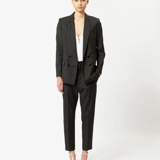 Isabel Marant Checked Double Breasted Blazer