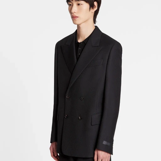 Lanvin Double-Breasted Long-Sleeved Jacket